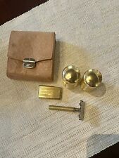 Conjunto de higiene kit de barbear higiene vintage estojo de viagem segurança barbeador Soluna comprar usado  Enviando para Brazil