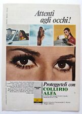 Pubblicita collirio alfa usato  Ferrara