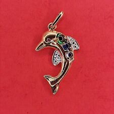 Pendentif dauphin pierres d'occasion  France