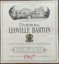 étiquette château léoville d'occasion  Toul