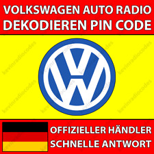 ✅VW RADIO DEKODIEREN PIN CODE GOLF PASSAT POLO TIGUAN RNS 315 510 RCD 300 510✅ comprar usado  Enviando para Brazil