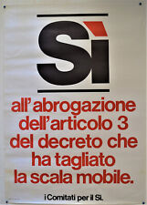 Manifesto elettorale originale usato  Castellammare del Golfo