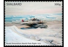 SVALBARD SPITSBERGEN 2025 AMUNDSEN LOT BIEGUNA PÓŁNOCNEGO 1925 ZNACZEK LOKALNY na sprzedaż  Wysyłka do Poland