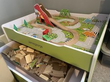 Wooden train table for sale  HODDESDON