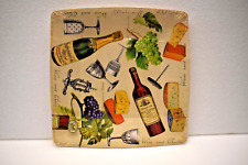 Lote de 6 pratos de papel vintage Michel Design Works queijo vinho almoço e sobremesa comprar usado  Enviando para Brazil