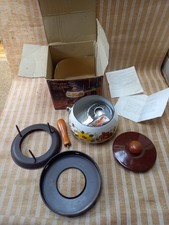 Vintage enamel fondue for sale  FROME