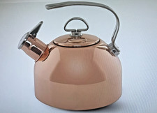 DESLUMBRANTE Chaleira Chantal 1,8 Qt Cobre Clássica Fogão Apito Chaleira de Chá Nova Na Caixa comprar usado  Enviando para Brazil