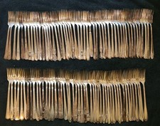 100 garfos de grade de placa de prata talheres para uso ou artesanato comprar usado  Enviando para Brazil