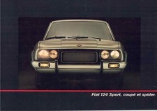 Catalogue Brochure Fiat  124 Coupé / Spider 1974 France comprar usado  Enviando para Brazil