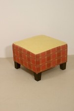 Pouf carré tissu d'occasion  Lamorlaye