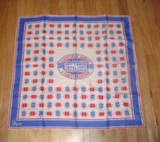 LENÇO vintage Vera Neumann / Levy Bros loja de departamentos collab, enrolado à mão 26" 1972 comprar usado  Enviando para Brazil