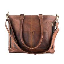 Bolsa tote feminina de couro genuíno ombro boho casual versátil bolsa de compras comprar usado  Enviando para Brazil