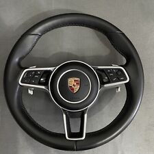Volante Porsche 971 Panamera 9Y0 Cayenne couro preto multifuncional fabricante de equipamento original comprar usado  Enviando para Brazil