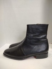 Bota social masculina couro completo couro Siam personalizada sob medida preta 8" 10M em excelente estado usado $499 comprar usado  Enviando para Brazil