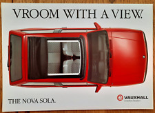 Vauxhall nova sola for sale  BERKHAMSTED
