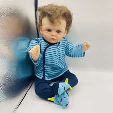 Bonecas Reborn 18" bebê menino vinil realista silicone macio boneca infantil comprar usado  Enviando para Brazil
