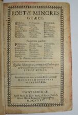 Poetae minores graeci usato  Arezzo