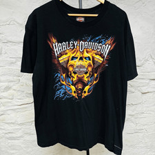 Usado, Camisa Harley Davidson Cycle City Honolulu Havaí motocicleta caveira motor chamas comprar usado  Enviando para Brazil
