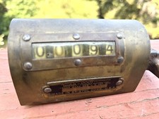 Vintage Latão Veeder Root Mecânico Contador de 5 Dígitos Bristol, EUA Funciona comprar usado  Enviando para Brazil