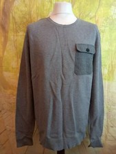 Moletom Tommy Hilfiger cinza gola redonda 100% algodão. Masculino Reino Unido tamanho XL comprar usado  Enviando para Brazil