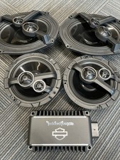 Kit de alto-falante e amplificador Harley Davidson Rockford Fosgate Stage 3 - 4 para 24-25 comprar usado  Enviando para Brazil