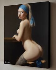 Quadro orecchini ragazza usato  Italia