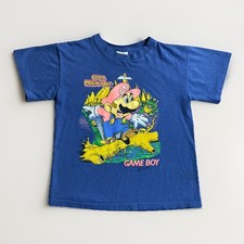 Camiseta Vintage 1991 Super Mario Bros Game Boy Youth L 16/18 SSI Nintendo Promo comprar usado  Enviando para Brazil