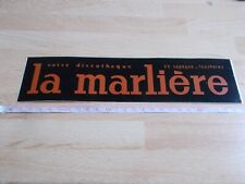 Autocollant discothèque marli d'occasion  Toulon-