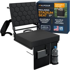 Usado, ALPCOUR ASSENTOS RECLINÁVEIS DOBRÁVEIS PARA ESTÁDIO COM SUPORTE TRASEIRO PARA ARQUIBANCADA - PRETO comprar usado  Enviando para Brazil