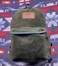Mochila vintage anos 90 JanSport Adventure toda de couro camurça pacote de dia feita nos EUA verde comprar usado Mochila vintage anos 90 JanSport Adventure toda de couro camurça pacote de dia feita nos EUA verde comprar usado  Enviando para Brazil