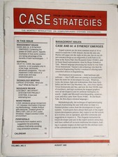 CASE Strategies,August 1989 - Newsletter Auf Computer Aided Systems Maschinenbau comprar usado  Enviando para Brazil