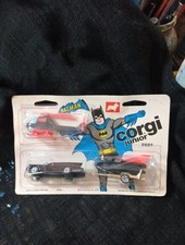 Usado, 1976 Corgi Jr. Batmóvel, barco, reboque e Batcopter selado Mettoy Co., DC... comprar usado  Enviando para Brazil