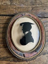Antique portrait silhouette for sale  SPALDING