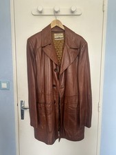 Manteau vintage cuir d'occasion  Aix-en-Provence-