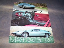 TOPRARITÄT Herrlicher Prospekt Maserati Bora USA von 1976 !!! comprar usado  Enviando para Brazil