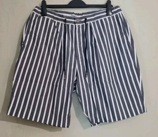 Usado, Bermuda Tommy Hilfiger elástica mistura de algodão listrada ativa cinza média 34 comprar usado  Enviando para Brazil