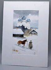 Original russian watercolor for sale  Denver