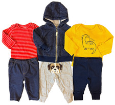 Pacote de roupas Carters bebê menino 3 meses roupa calças camisas com capuz jaqueta comprar usado  Enviando para Brazil