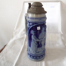 Großer steinzeugkrug zinndeck gebraucht kaufen  Landau