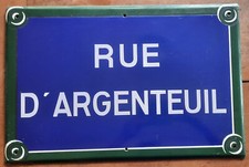 Ancienne grande plaque d'occasion  Paris XVIII