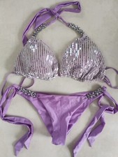 Lilac sequin bikini for sale  BURY