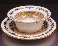 JPL JEAN POUYAT RAMEQUIN A CREME ET SOUCOUPE EN PORCELAINE DE LIMOGES comprar usado  Enviando para Brazil