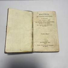 Libro antico 1802 usato  San Severino Marche