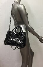 Borsa paillettes nera usato  Italia