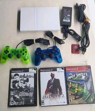 Sistema de console Sony Playstation 2 PS2 fino cerâmica branco SCPH-79001 testado comprar usado  Enviando para Brazil