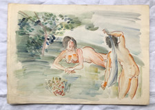 Lavis papier femmes d'occasion  Paris XVII