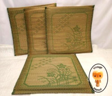 Conjunto de QUATRO #4 Almofada de Travesseiro de Chão Vintage ZABUTON Japanese Rush Grama comprar usado  Enviando para Brazil