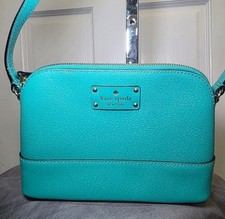 Usado, Bolsa tiracolo KATE SPADE Wellesley Hanna couro texturizado - azul-turquesa  comprar usado Usado, Bolsa tiracolo KATE SPADE Wellesley Hanna couro texturizado - azul-turquesa  comprar usado  Enviando para Brazil