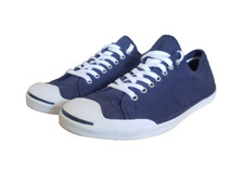 Sapato Converse Jack Purcell Jack Ox Masculino Tamanho 13 Azul Escuro Lona Branca 121588 comprar usado  Enviando para Brazil