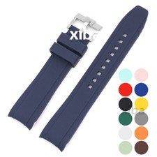 Pulseira de relógio de borracha universal curva 18-22 mm impermeável comprar usado  Enviando para Brazil